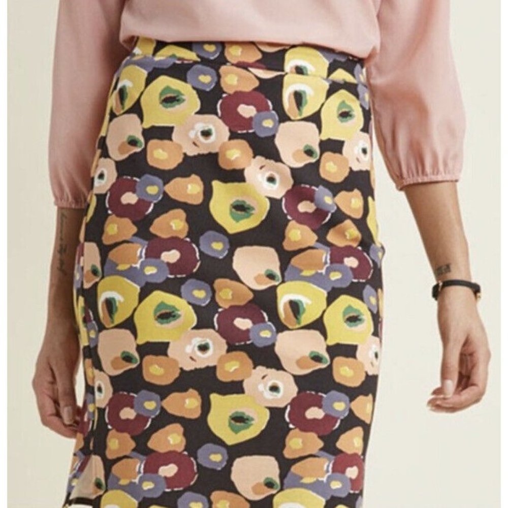 ModCloth Pencil Skirt Womens Size 3X  Multicolor Floral